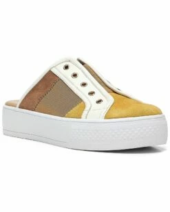 NYDJ Kaila Leather & Suede Sneaker Women Fashion Sneakers