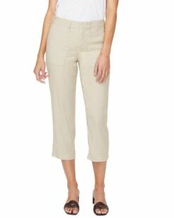 NYDJ Denim Haven 9 NYDJ Linen-Blend Utility Pant Women Jeans