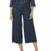 NYDJ Linen-Blend Cropped Wide Leg Pant Women Jeans -NYDJ Denim Haven 1411024859 RLLZ 1