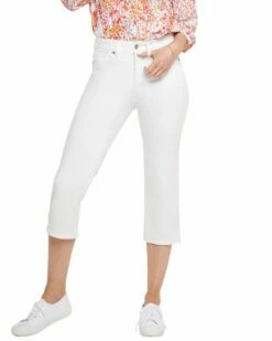 NYDJ High-Rise Thigh Shaper Straight Crop Jean Women Jeans