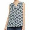 NYDJ Sleeveless Pintuck Blouse Women Tops -NYDJ Denim Haven 1411046373 RLLZ 1