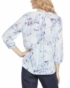 NYDJ Pintuck Blouse Women Tops -NYDJ Denim Haven 1411048116 RLLZ 2