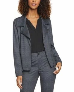 NYDJ Ponte Moto Jacket Women Outerwear
