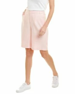NYDJ Relaxed Linen-Blend Bermuda Short Women Shorts