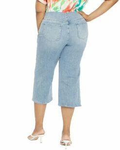 NYDJ PlusPull On Wide Leg Capri Pant Women Jeans 6 NYDJ PlusPull On Wide Leg Capri Pant Women Jeans -NYDJ Denim Haven 1411168676 RLLZ 2
