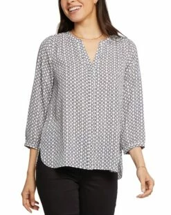 NYDJ Denim Haven 23 NYDJ Pintuck Blouse Women Tops