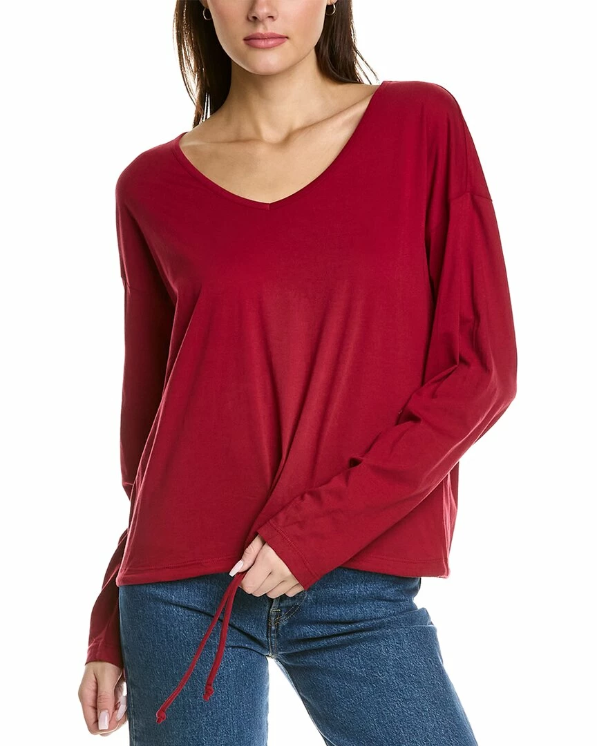 NYDJ V-Neck Drawstring T-Shirt Women Sweaters & Knits 3 NYDJ V-Neck Drawstring T-Shirt Women Sweaters & Knits