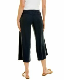 NYDJ Petite Cropped Wide Leg Linen-Blend Pant Women Jeans 6 NYDJ Petite Cropped Wide Leg Linen-Blend Pant Women Jeans -NYDJ Denim Haven 1411238392 RLLZ 2