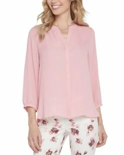 NYDJ Pintuck Blouse Women Tops