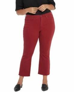 NYDJ Plus Fiona Boysenberry Reactive Slim Flare Jean Women Jeans