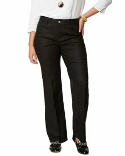 NYDJ Linen-Blend Trouser Women Pants