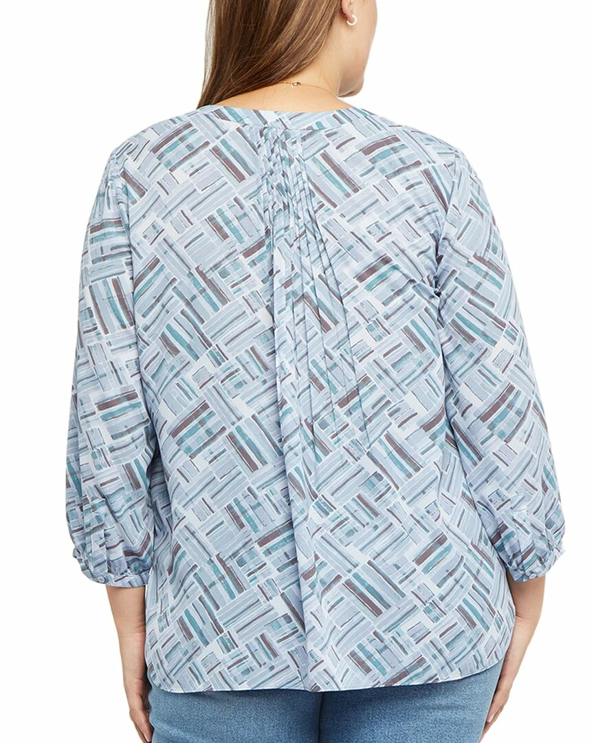 NYDJ Plus Pintuck Blouse Women Tops 4 NYDJ Plus Pintuck Blouse Women Tops - Image 2