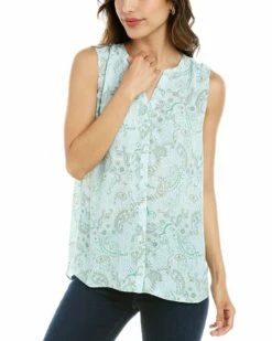 NYDJ Pintuck Blouse Women Tops
