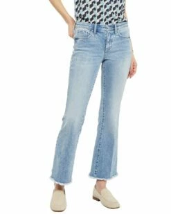 NYDJ Ava Fray Hem Ankle Flare Jean Women Jeans