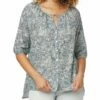 NYDJ Button Down Silk-Blend Peasant Blouse Women Sweaters & Knits 1 NYDJ Button Down Silk-Blend Peasant Blouse Women Sweaters & Knits -NYDJ Denim Haven 1411383190 RLLZ 1