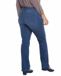 NYDJ Plus Marilyn Straight Leg Jean Women Jeans 6 NYDJ Plus Marilyn Straight Leg Jean Women Jeans -NYDJ Denim Haven 1411391237 RLLZ 2