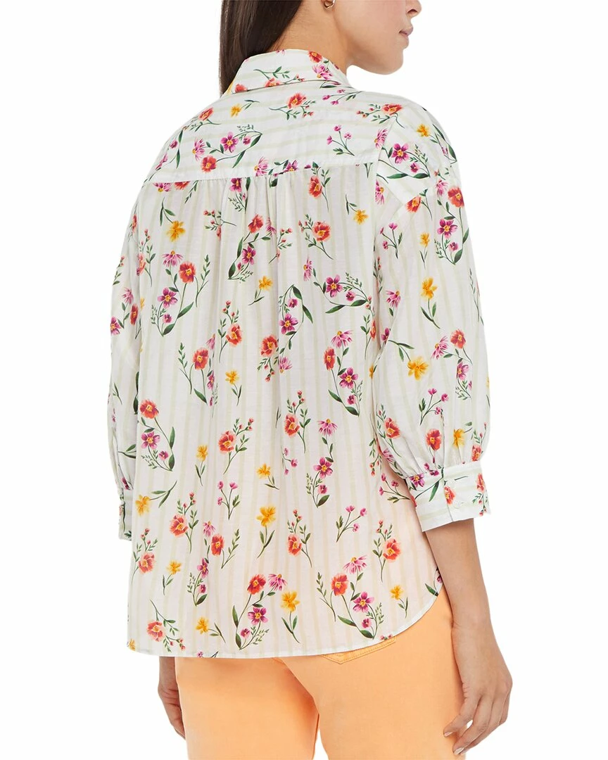 NYDJ Zoey Silk-Blend Blouse Women Tops 4 NYDJ Zoey Silk-Blend Blouse Women Tops - Image 2
