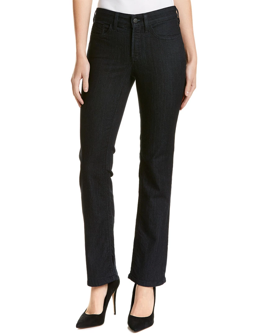 NYDJ Petite Marilyn Dark Enzyme Wash Straight Leg Women Jeans 2 NYDJ Petite Marilyn Dark Enzyme Wash Straight Leg Women Jeans