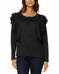 NYDJ Ruffle Top Women Tops