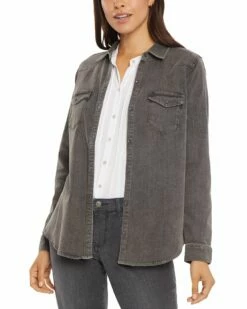 NYDJ Midtown Shirt Jacket Women Outerwear
