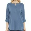 NYDJ Tunic Blouse Women Tops -NYDJ Denim Haven 1411609457 RLLZ 1