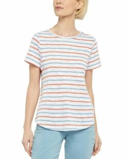 NYDJ Striped T-Shirt Women Sweaters & Knits