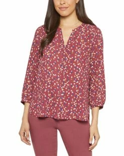 NYDJ Denim Haven 11 NYDJ Pintuck Blouse Women Tops