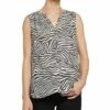 NYDJ Sleeveless Pintuck Blouse Women Tops