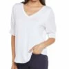NYDJ Poet Elbow Sleeve T-Shirt Women Sweaters & Knits -NYDJ Denim Haven 1411698557 RLLZ 1