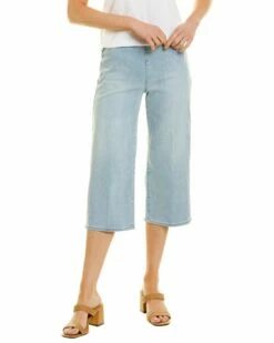 NYDJ Petite Clean Solstice Pull-On Wide Leg Capri Women Jeans