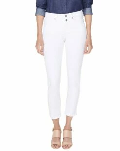 NYDJ Sheri Optic White Ankle Slim Leg Jean Women Jeans