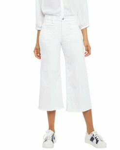 NYDJ Denim Haven 17 NYDJ Patchie Major Wide Leg Capri Women Jeans