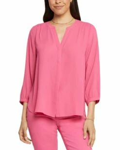 NYDJ Pintuck Blouse Women Tops