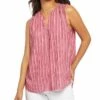NYDJ Sleeveless Pintuck Blouse Women Tops 2 NYDJ Sleeveless Pintuck Blouse Women Tops -NYDJ Denim Haven 1411854663 RLLZ 1