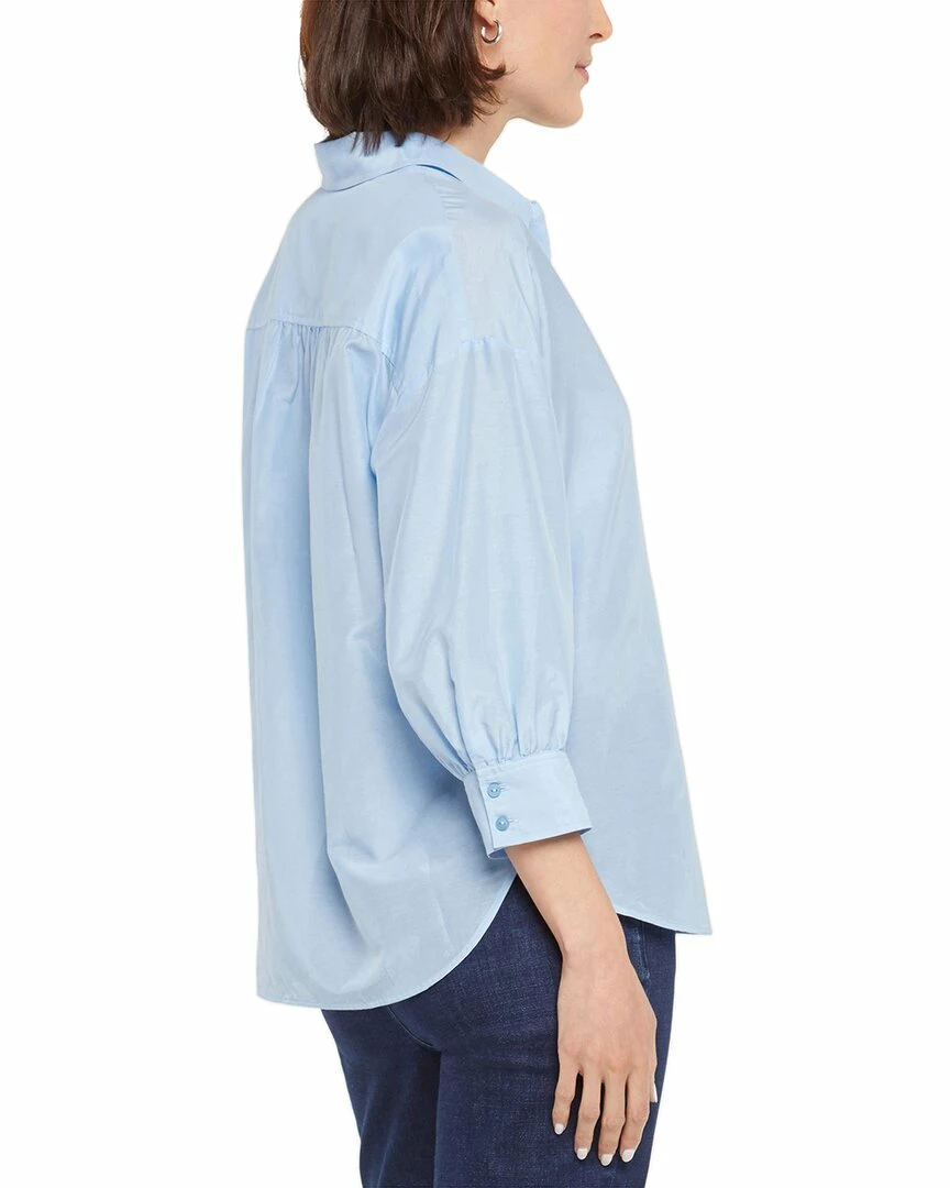 NYDJ Zoey Silk-Blend Blouse Women Tops 4 NYDJ Zoey Silk-Blend Blouse Women Tops - Image 2
