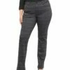 NYDJ Plus Marilyn Hudson Plaid Straight Jean Women Jeans