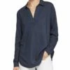 NYDJ Popover Linen-Blend Tunic Women Tops -NYDJ Denim Haven 1411983458 RLLZ 1